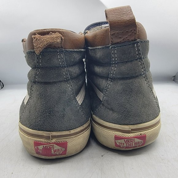 Vans Sk8 Hi Womens 6.5 Blue Sneaker Shoes Casual Outdoors Comfort Warm - Picture 6 of 14